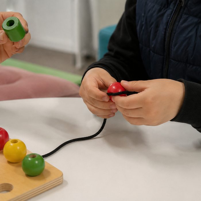 Actividad sensorial con material concreto