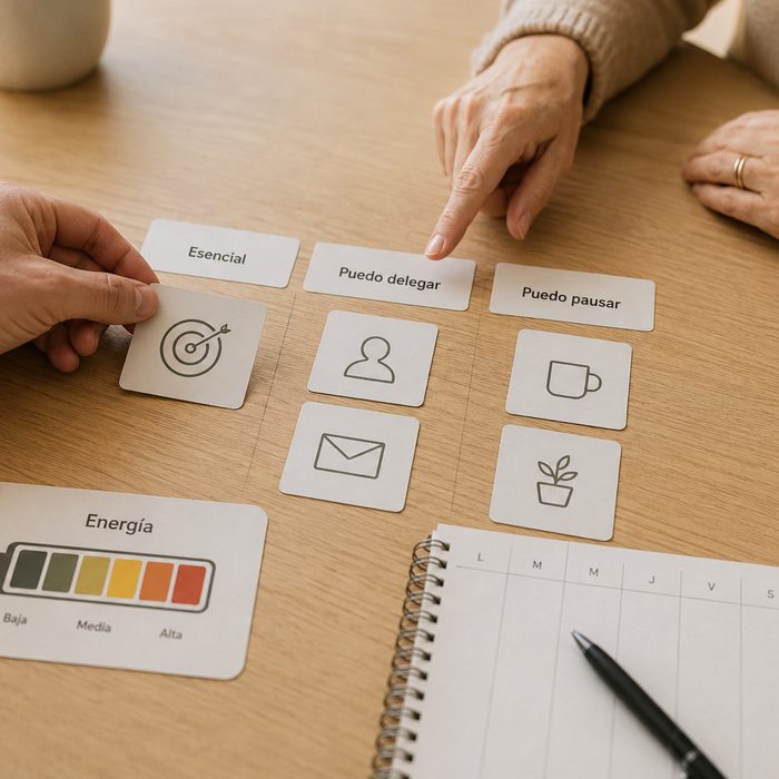 Priorización de tareas y manejo de energía en burnout